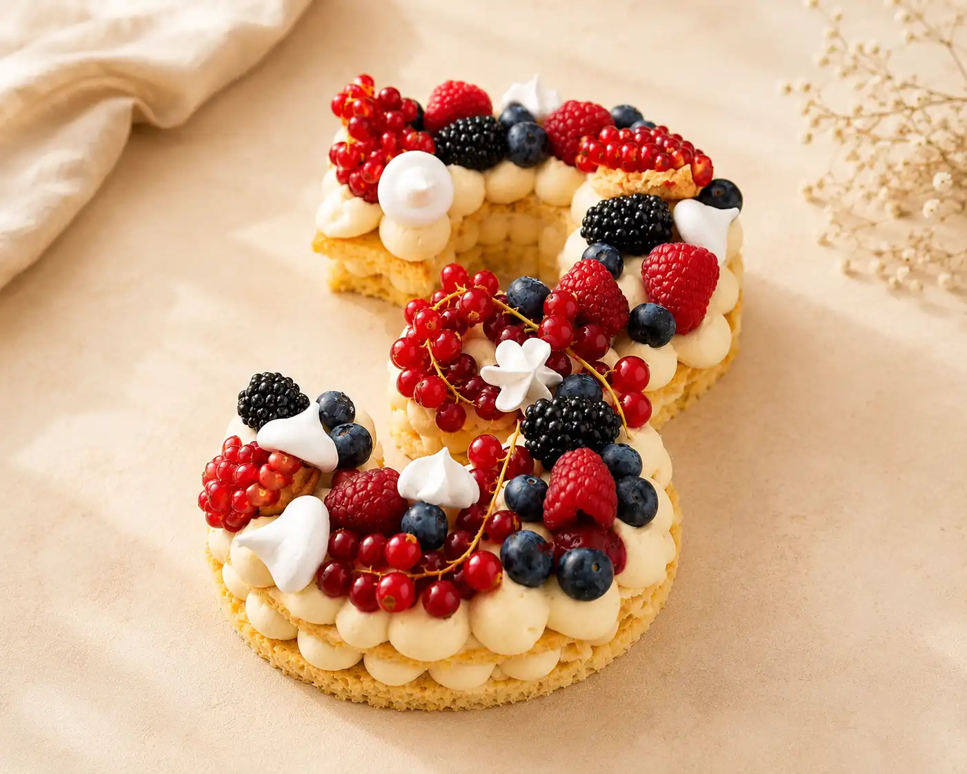 Number cake personnalisé